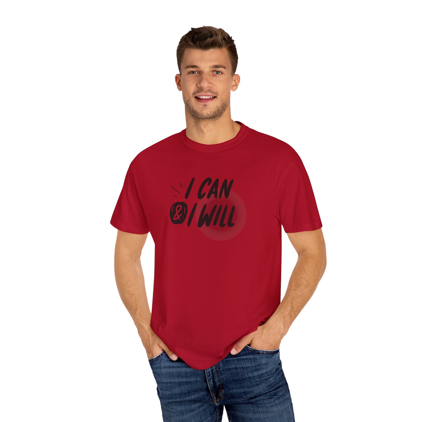 Motivational T-Shirt - Unisex Garment-Dyed Tee, Inspiring Quote, Gift for Friends, Workout Gear, Positive Affirmation Apparel