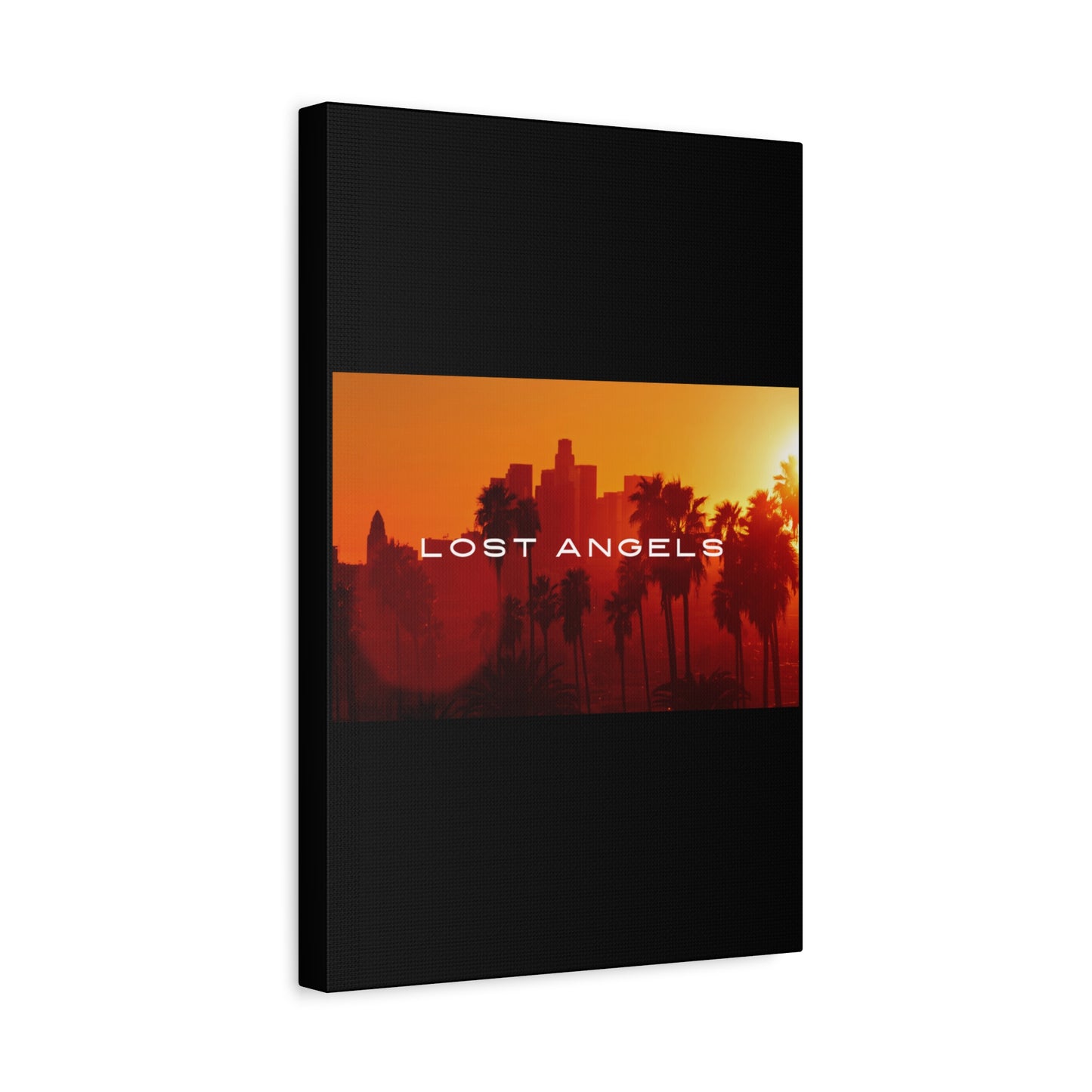 Lost Angels Wall Art Canvas | Sunset Cityscape Print, Home Decor, Gift for Art Lovers, Modern Living Room, California Vibe