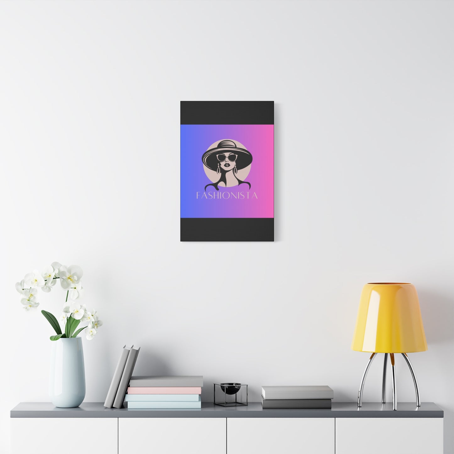 Fashionista Matte Canvas Wall Art, chic home decor, stylish gift for fashion lovers, wall decor, modern art piece, unique artwork