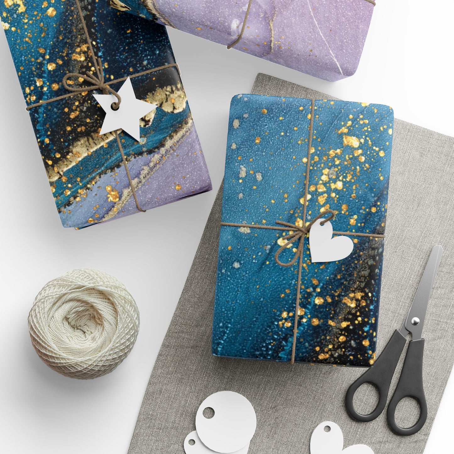 Ocean Wave Wrapping Paper, Vibrant Gift Wrap for Birthdays, Holidays, Crafting, Eco-Friendly, Unique Gift Presentation