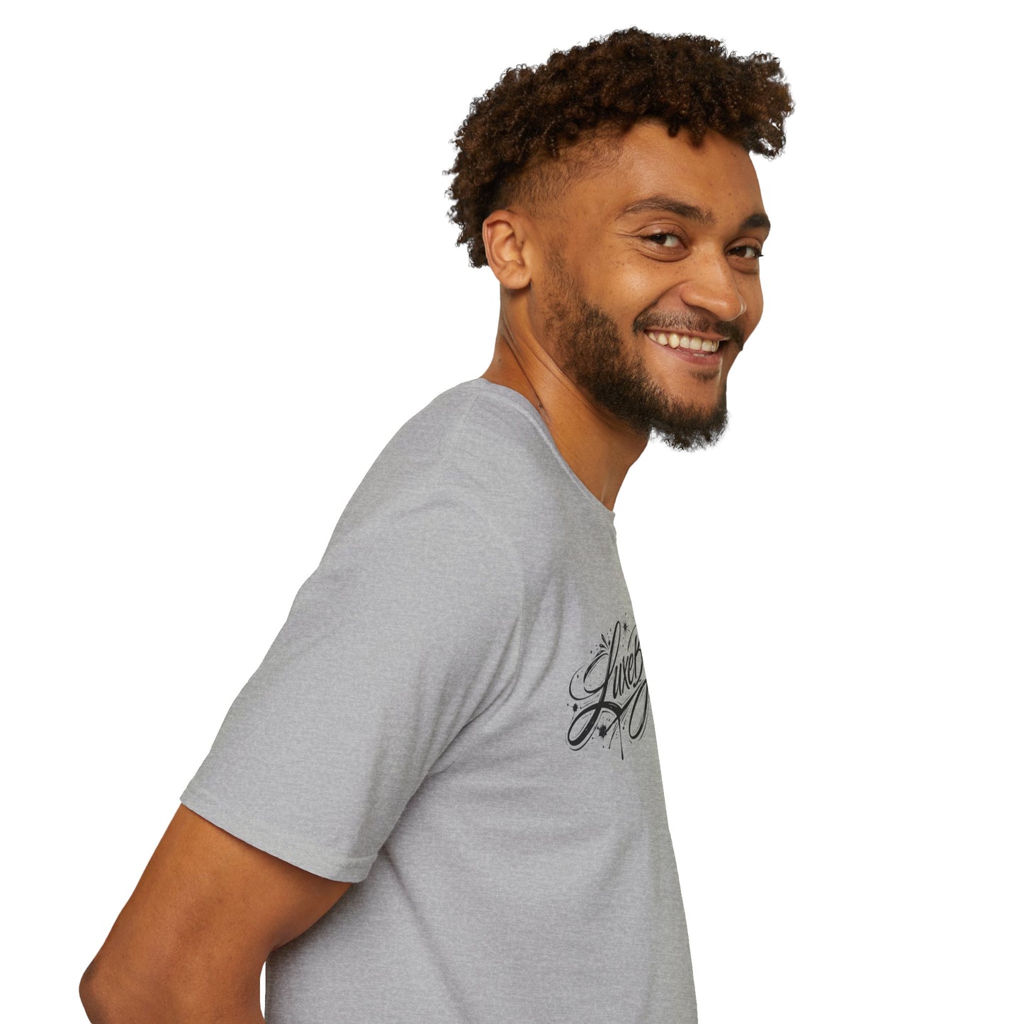 LuxeByMimi Script Tee — Elegant Calligraphy Logo T-Shirt