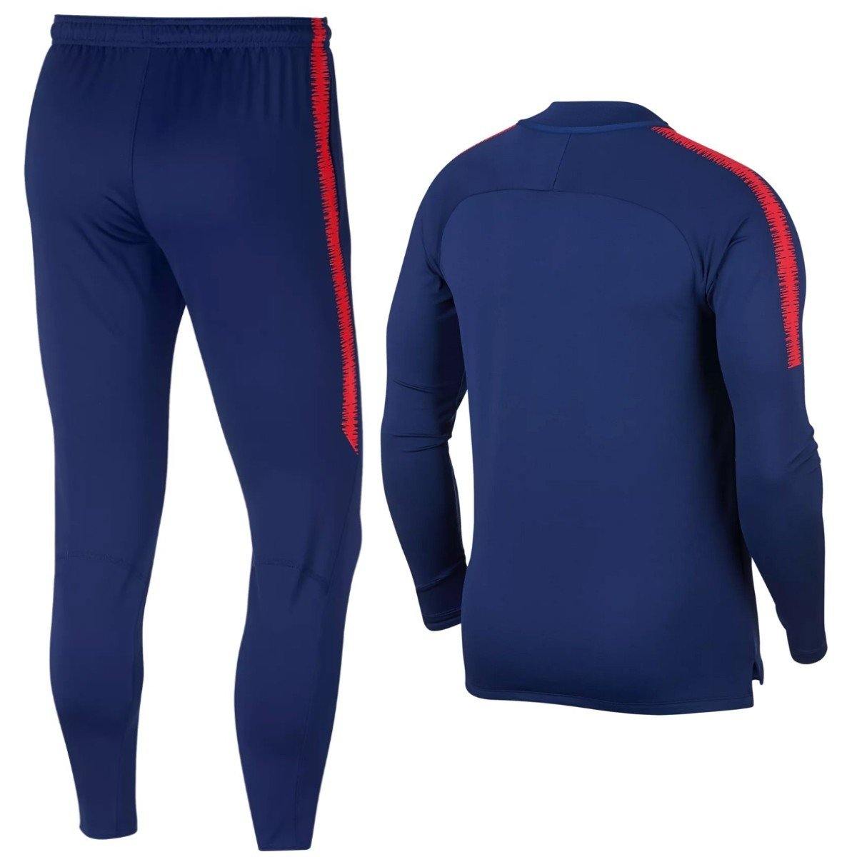 Atletico Madrid Blue Technical Training Soccer Tracksuit 2018/19 - Nike-1