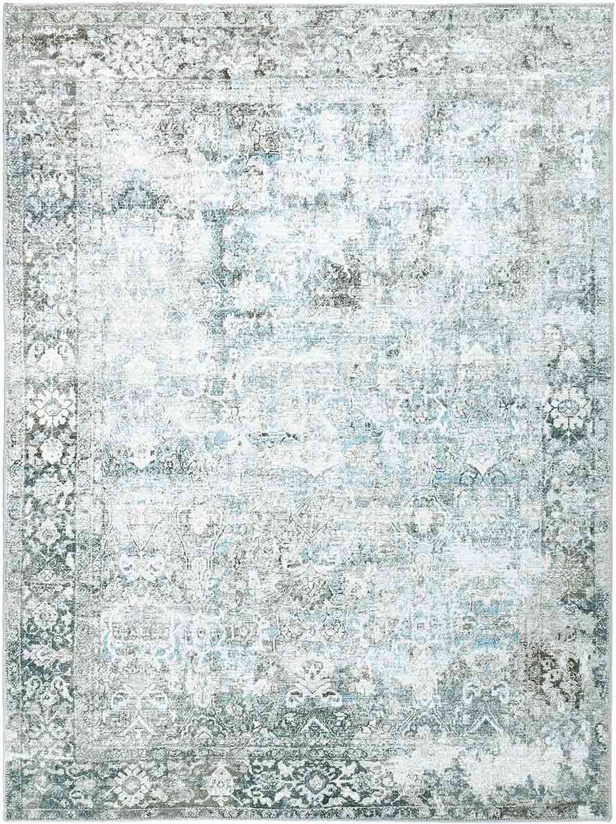 Rania Machine Washable in Blue Rug-5