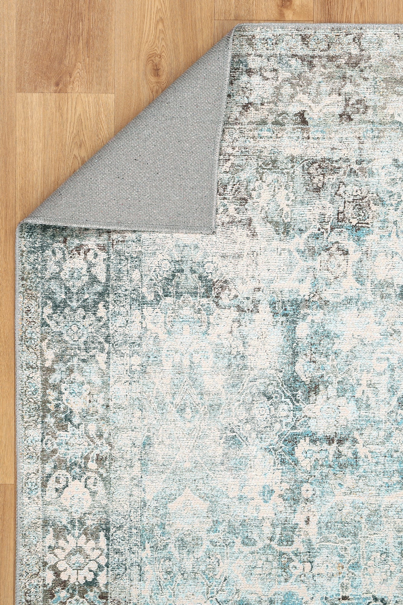 Rania Machine Washable in Blue Rug-2
