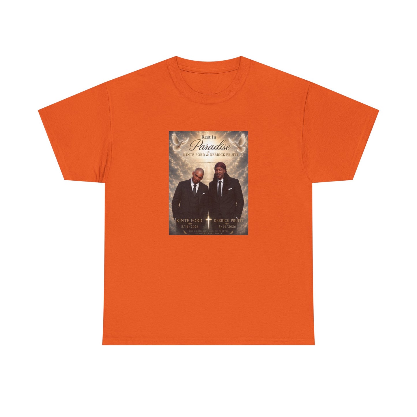Memorial Tribute Tee — "Rest in Paradise" Funeral Remembrance Shirt