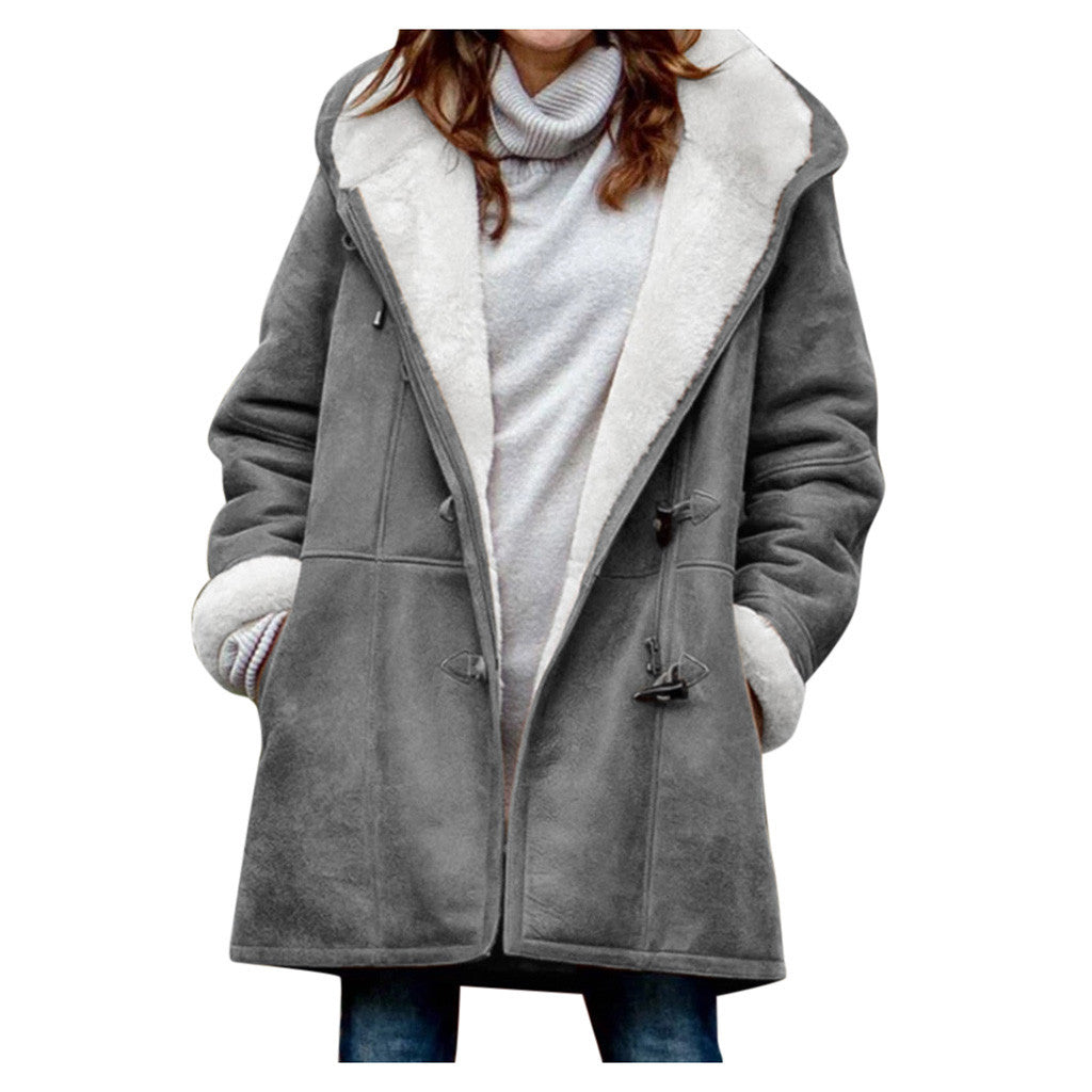 Winterknoopjas Modieuse warm kappiebaadjie met sakke Damesklere