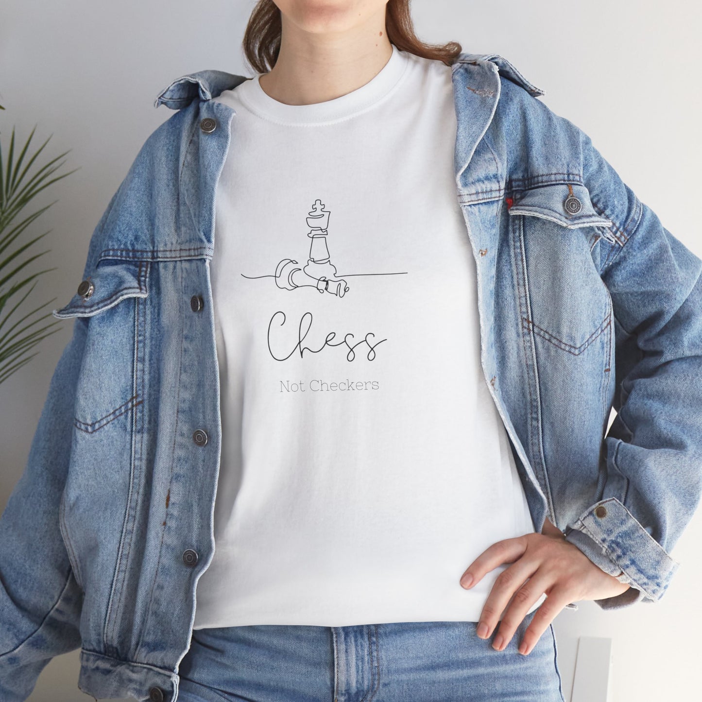 Chess Not Checkers Unisex Tee - Ethically Grown 100% Cotton - GILDAN