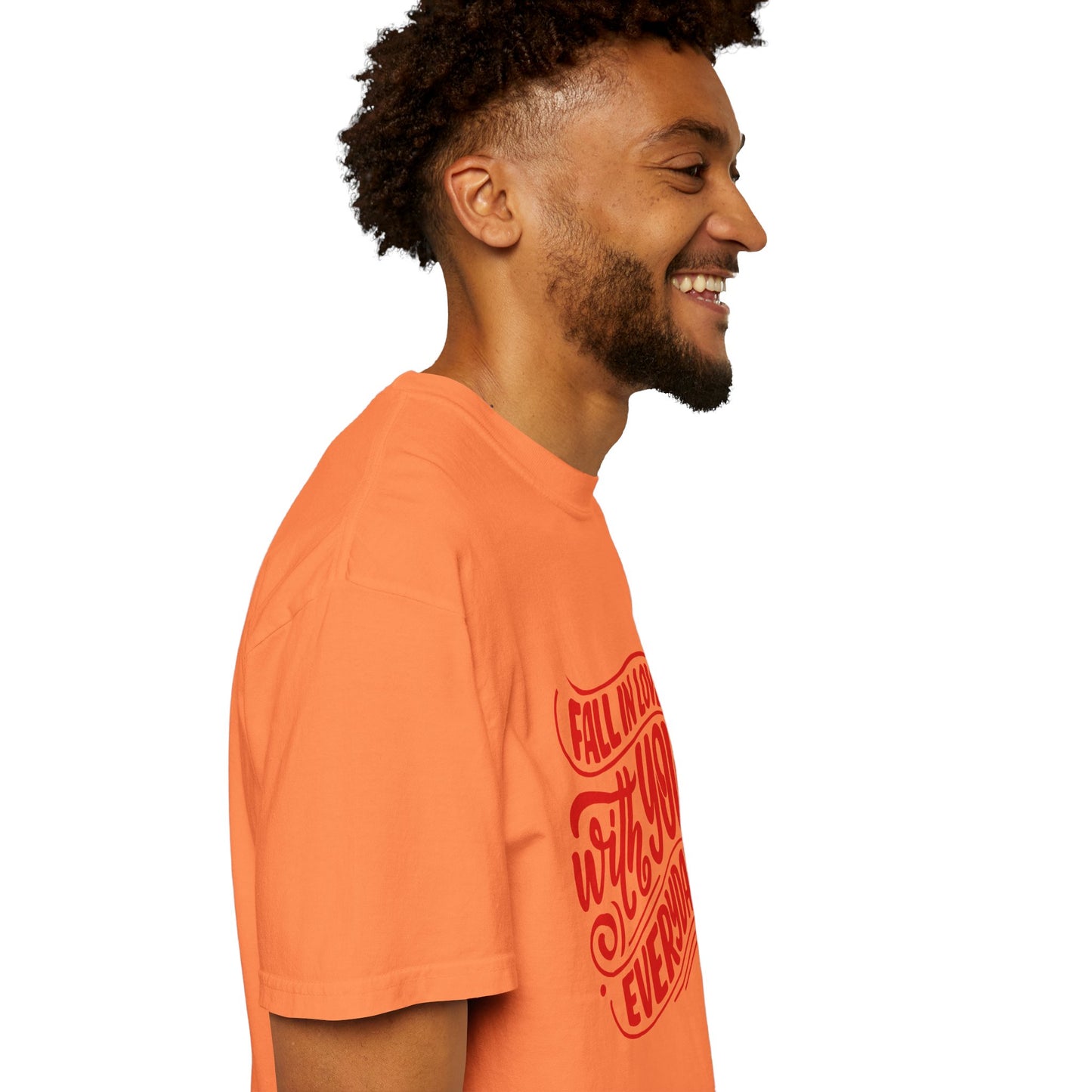 Fall in Love with YOU Quote T-shirt for Couples, Valentine's Day, Gifts for Him/Her, Casual Everyday Wear, Comfortable Unisex Tee