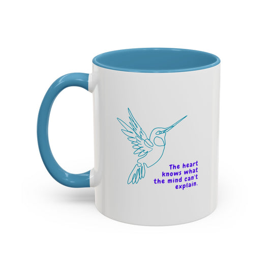 Colorful Hummingbird Coffee Mug, Inspirational Mug, Bird Lover Gift, Heartwarming Gift, Coffee Lover Gift, Affirmation Mug, Unique Mug