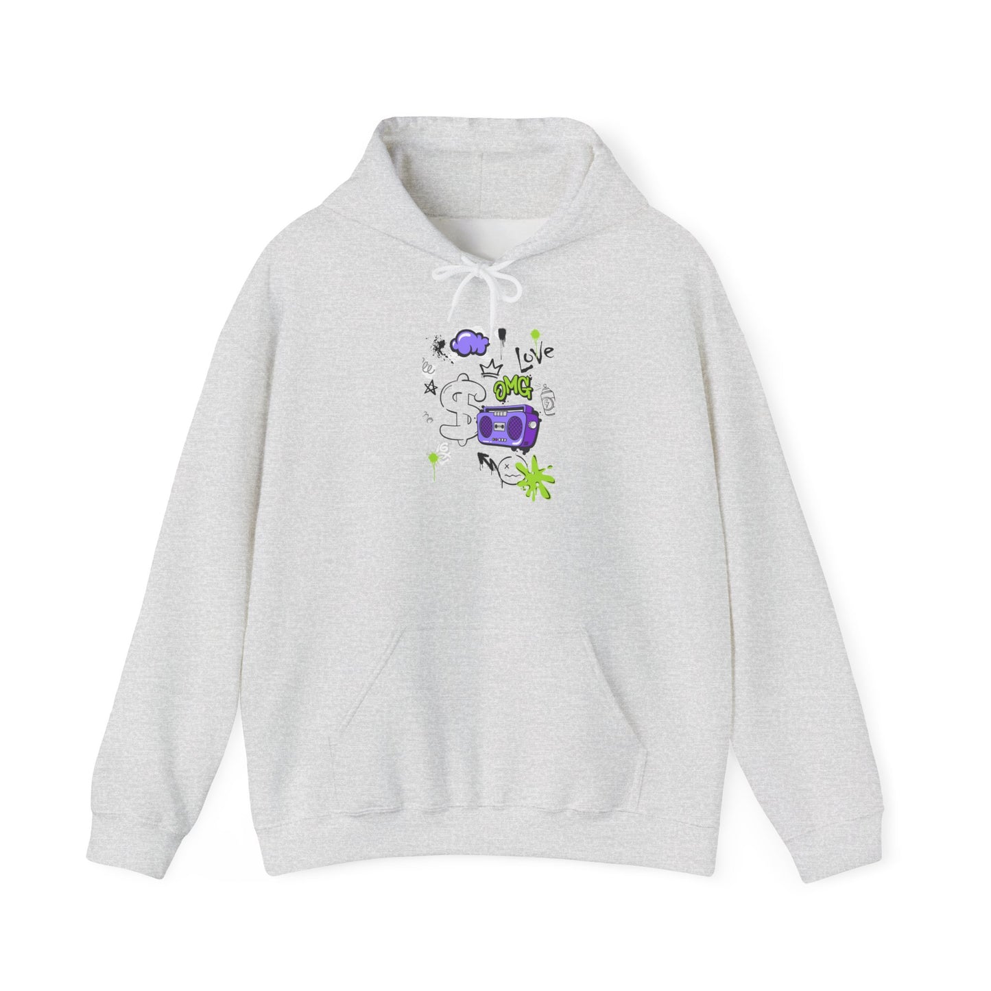 Love Music-Inspired Unisex Heavy Blend™ Hooded Sweatshirt – Cozy, Creative Vibes for All Occasions