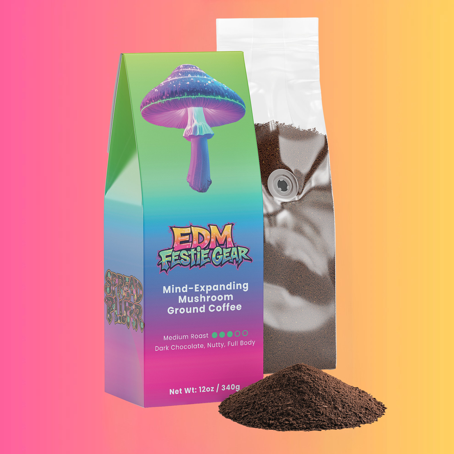 Mind-Expanding Mushroom Ground Coffee (Medium Roast)