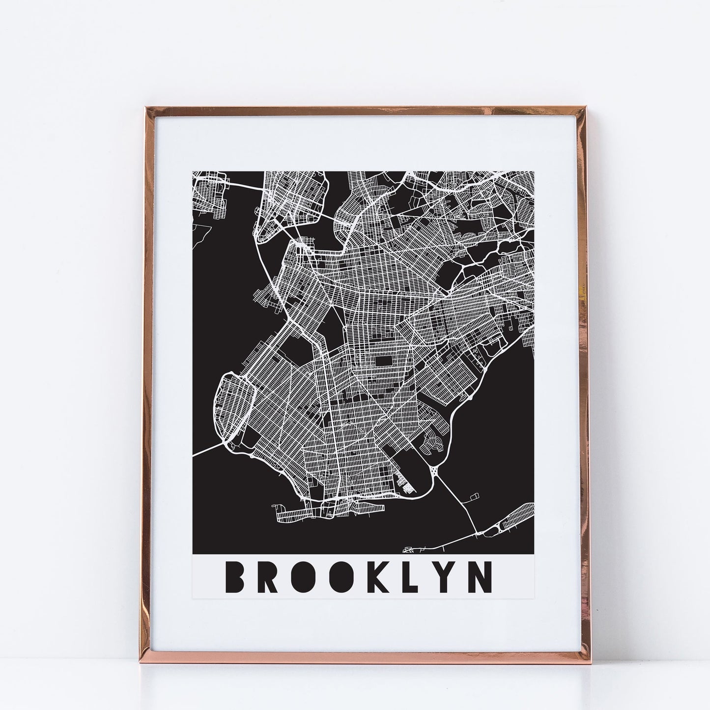 New York City Boroughs Wall Prints, Set of 6