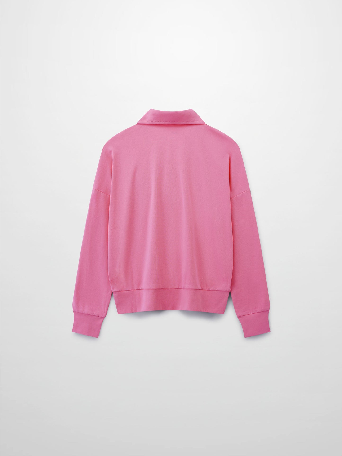 Collared Bomber Tee-Pink