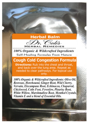 26 - Dr. Cole’s Organic Cough Cold Congestion Relief Balm Sample-0