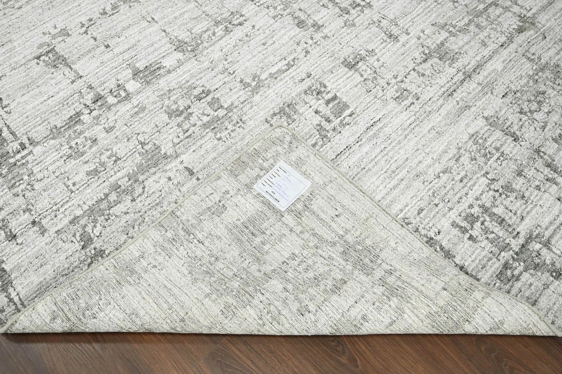 8x10 Gray, Silver Hand Knotted 100% Wool Modern & Contemporary Oriental Area Rug-2