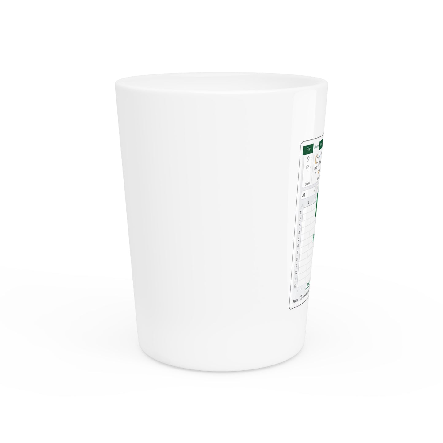 Excel Shot Glass - Perfect Gift for Spreadsheet Lovers, Office Party Supplies, Funny Drinkware, Geeky Barware, Data Enthusiasts