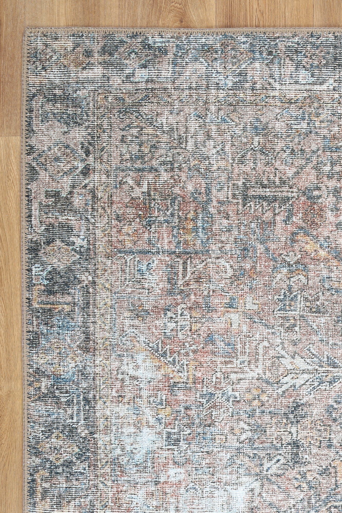 Bohemia Machine Washable in Grey Rug-4