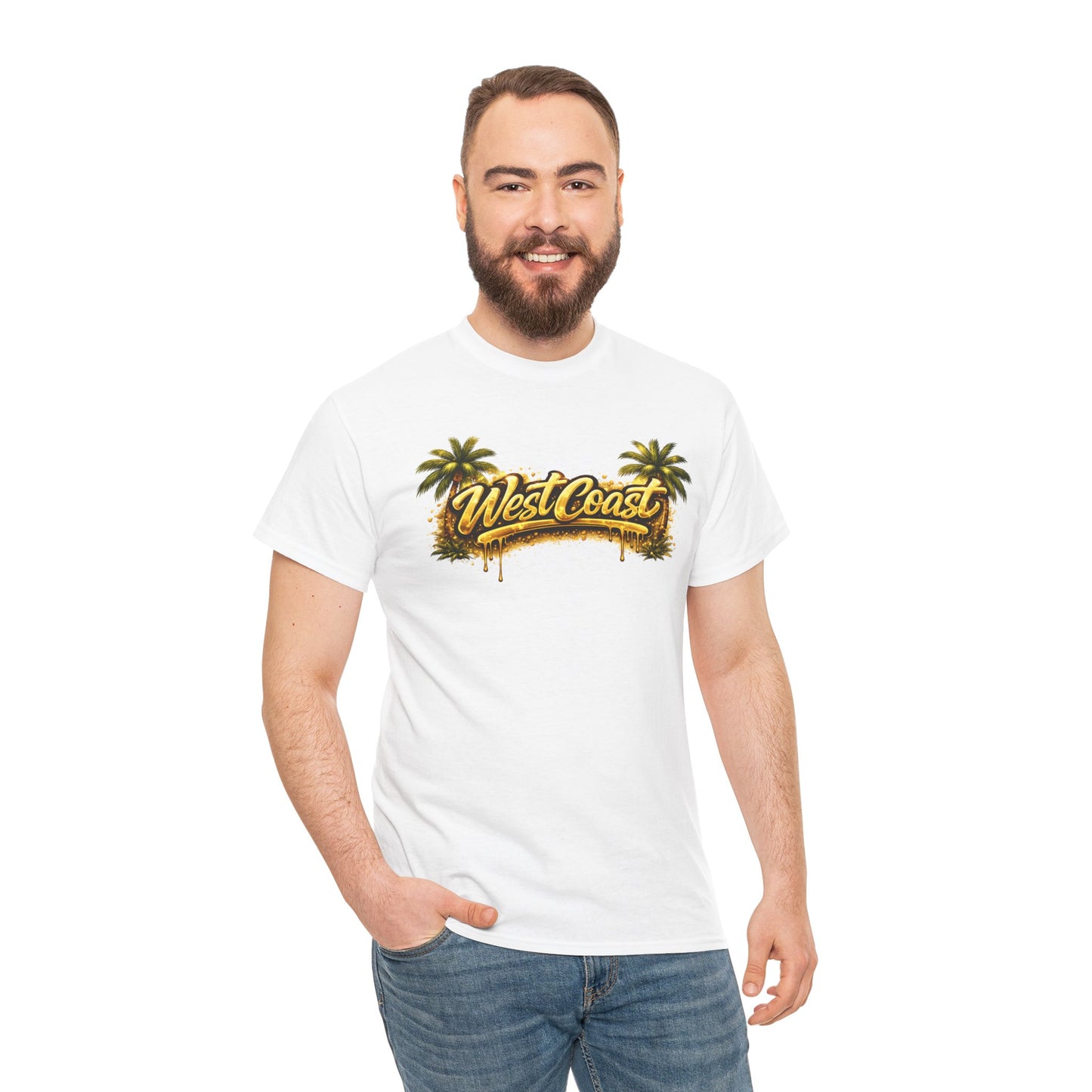 West Coast Palm Tree T-Shirt — Retro Surf Vibe Tee