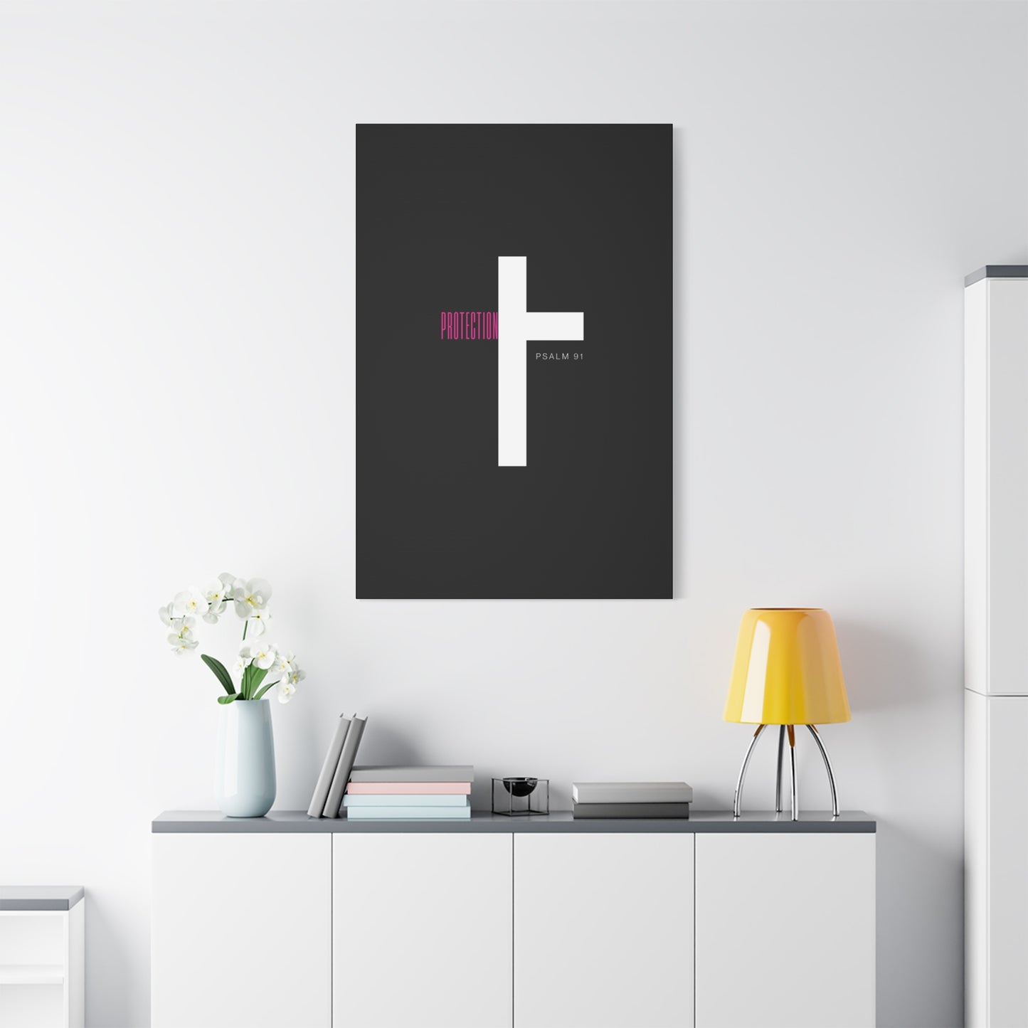 Faith-Inspired Canvas Print - Psalm 91, Home Decor, Wall Art, Christian Gift, Inspirational Decoration