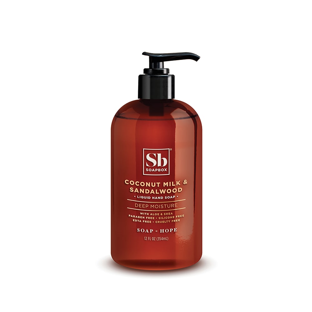 Soapbox Liquid Hand Deep Moisture - Coconut Milk & Sandalwood - 12 Fl Oz