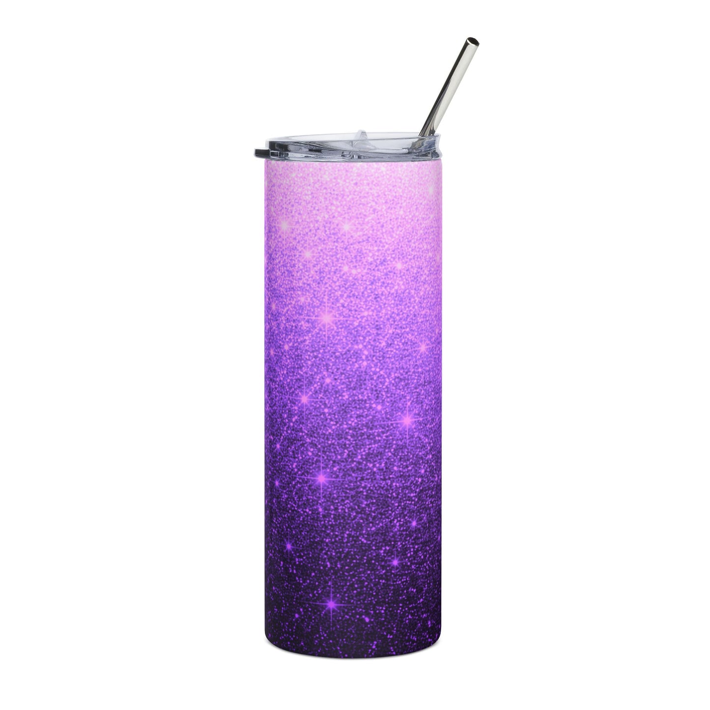 Purple Galaxy 20oz Stainless Tumbler — Sparkle Ombre Insulated Cup