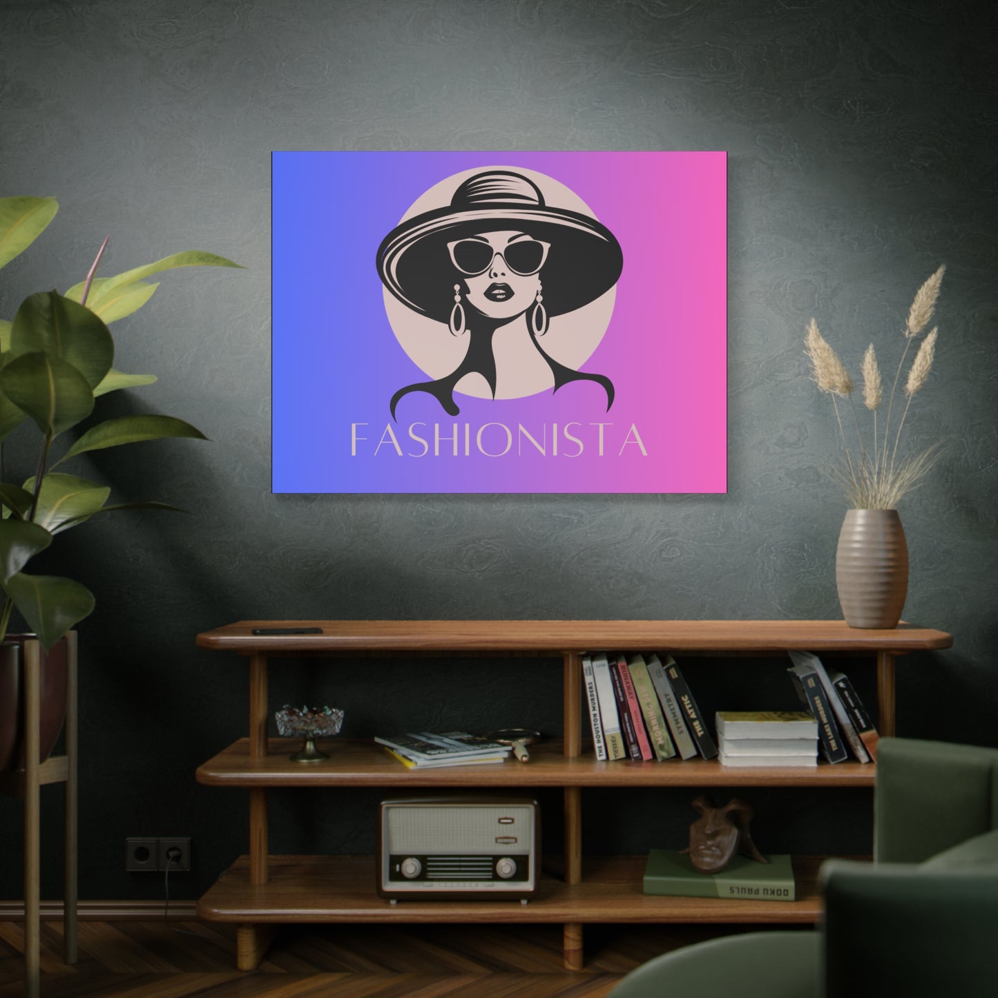 Fashionista Matte Canvas Wall Art, chic home decor, stylish gift for fashion lovers, wall decor, modern art piece, unique artwork