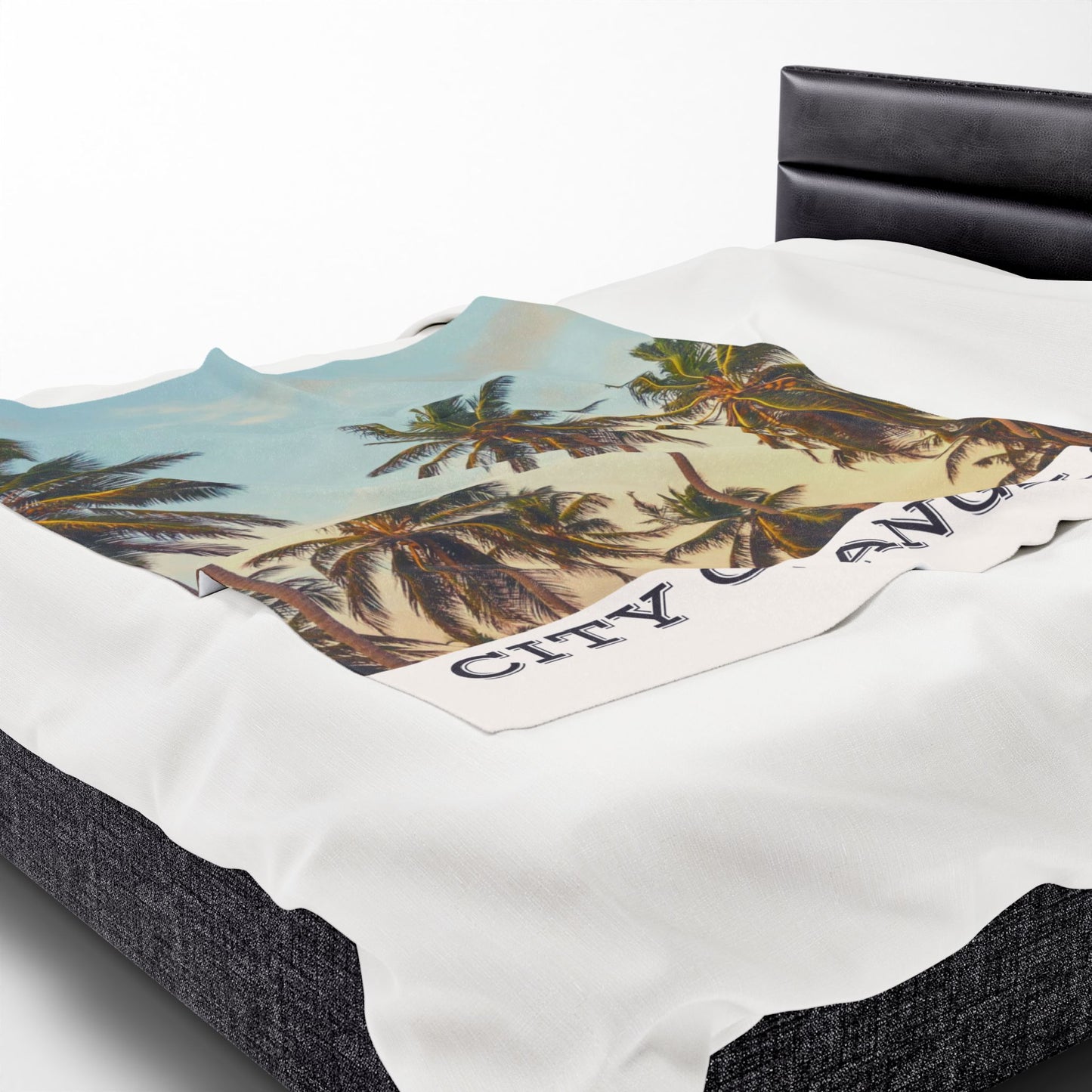 Cozy City of Angels Velveteen Plush Blanket, Soft Throw for Home, Beach Blanket, Travel Companion, Gift for Friends