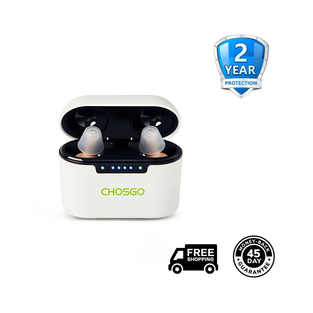 K23 Rechargeable OTC Hearing Aids + 2-Year Protection Plan | CHOSGO-0