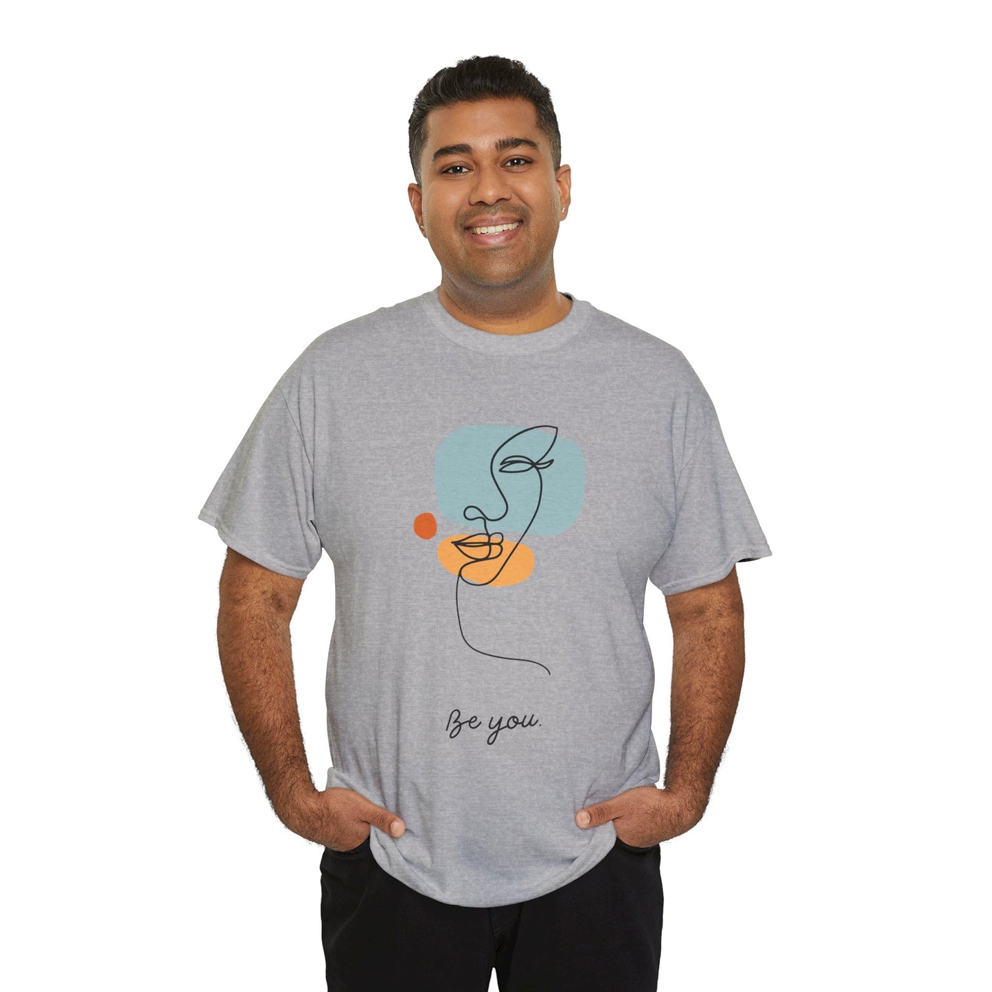 Minimalist Be You Tee, Unisex Cotton T-Shirt, Inspirational Graphic Tee, Gift for Friends, Casual Everyday Wear, Self-Love Apparel