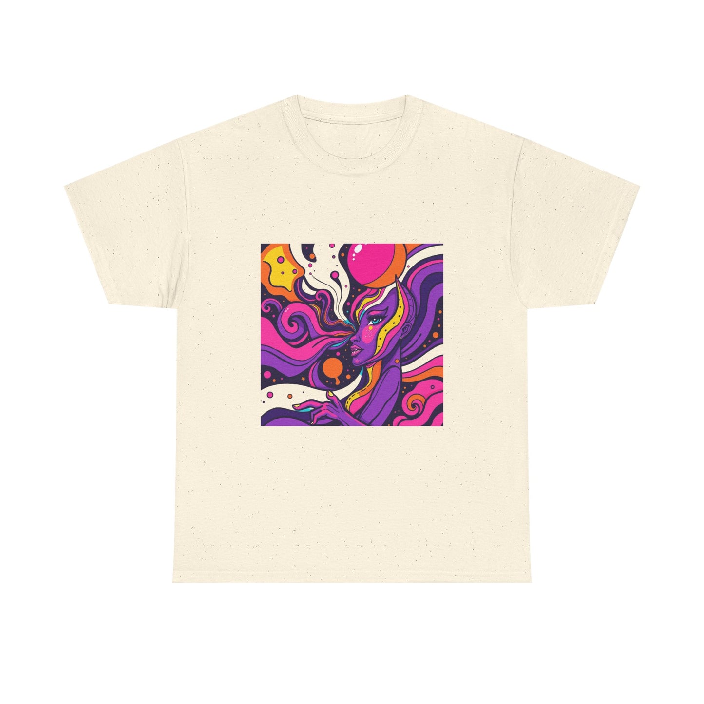 Vibrant Psychedelic Art Tee, Bohemian Graphic T-Shirt, Unisex Cotton Tee, Fashionable Casual Wear, Perfect Gift for Art Lovers