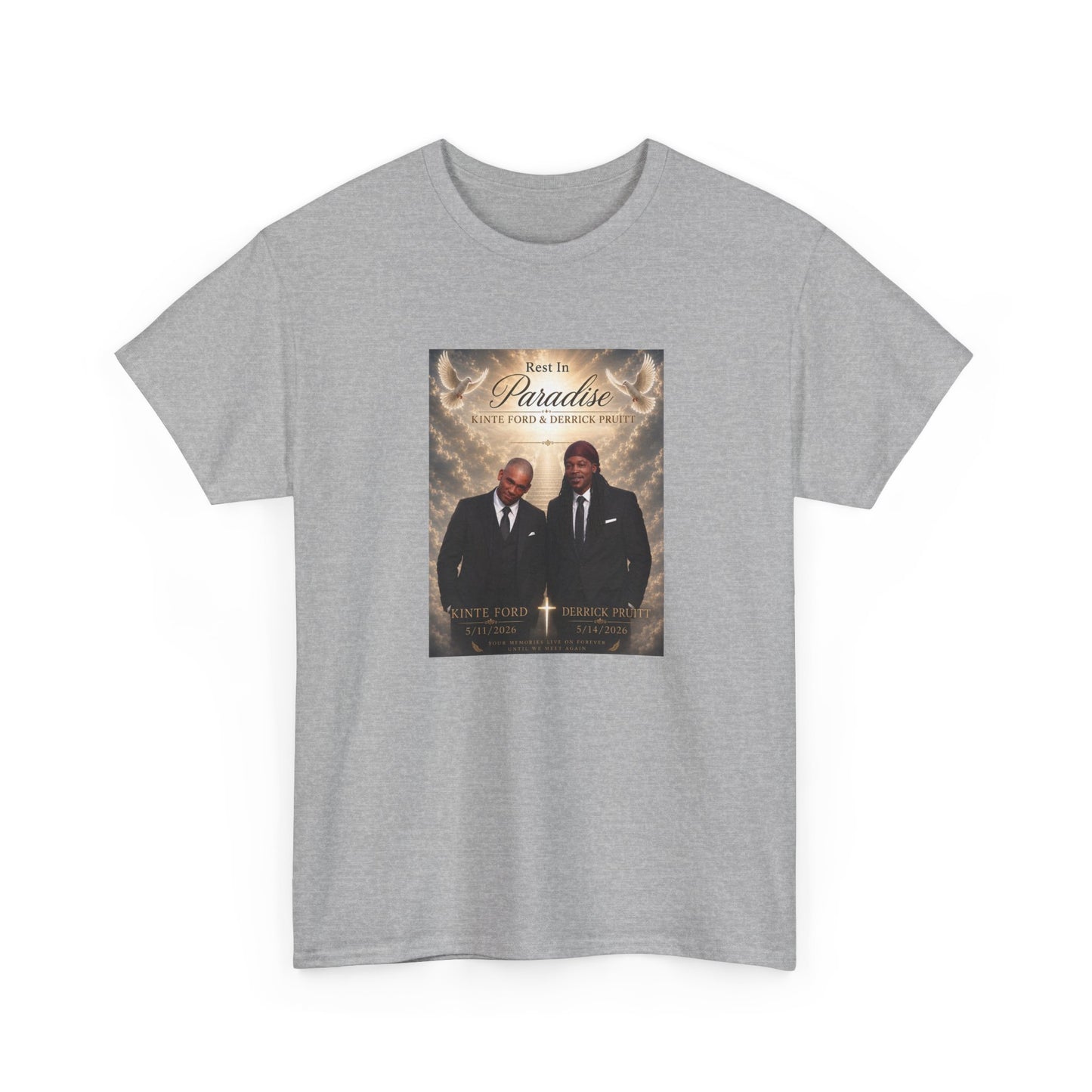 Memorial Tribute Tee — "Rest in Paradise" Funeral Remembrance Shirt