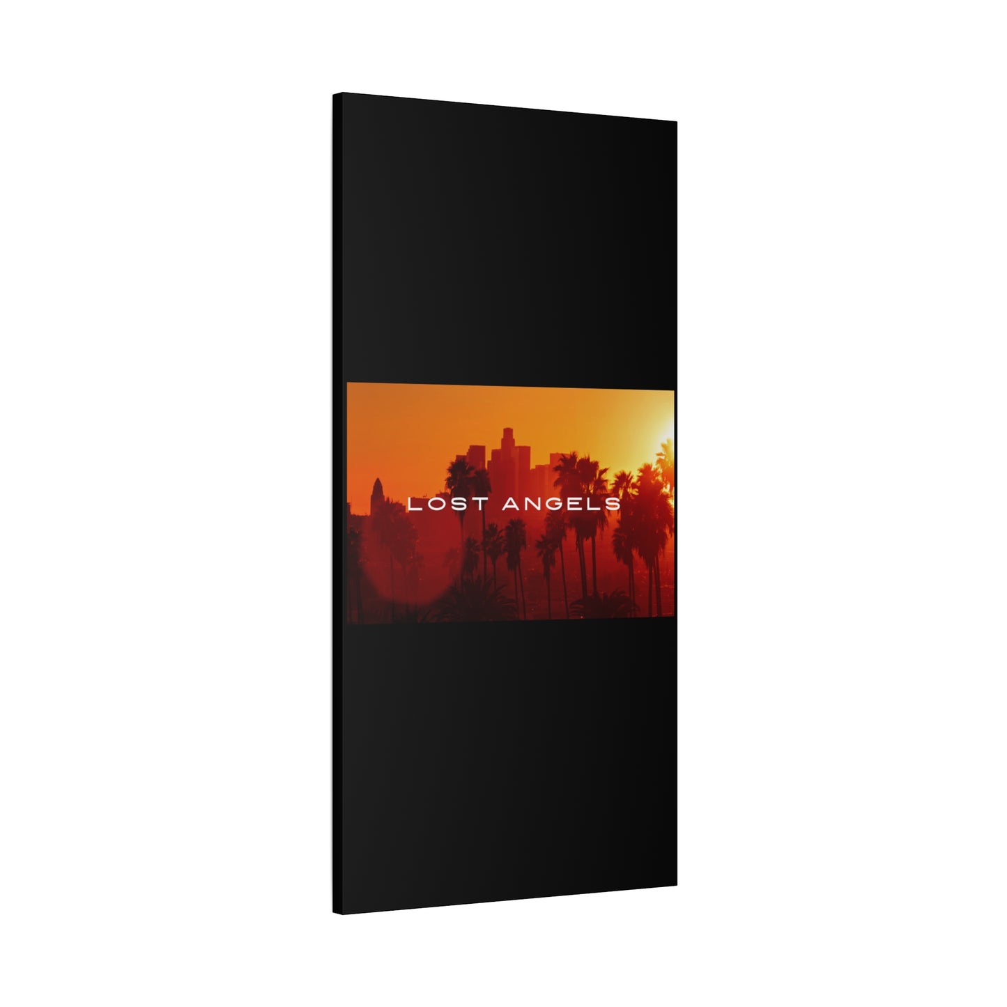 Lost Angels Wall Art Canvas | Sunset Cityscape Print, Home Decor, Gift for Art Lovers, Modern Living Room, California Vibe