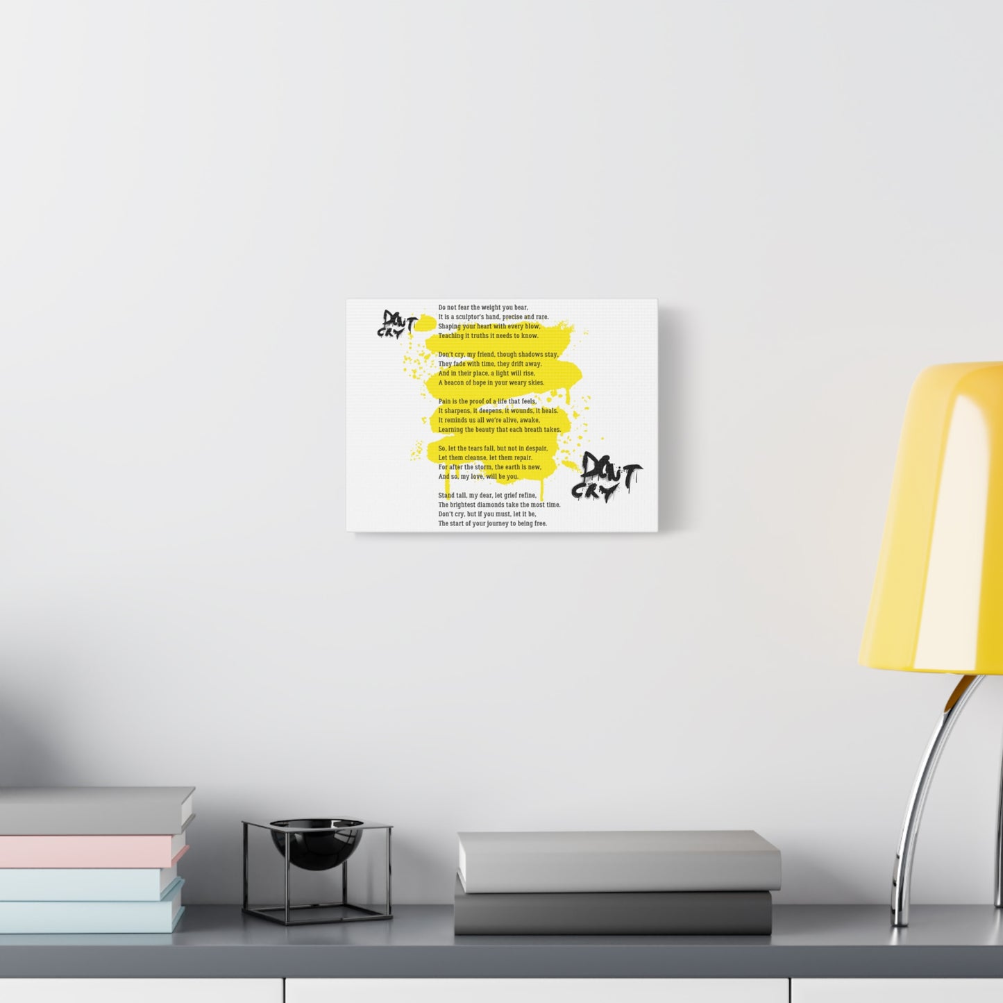Inspirational Canvas Wall Art, Motivational Decor, Positive Quote, Home Office Wall Hanging, Unique Gift Idea, Modern Art Print