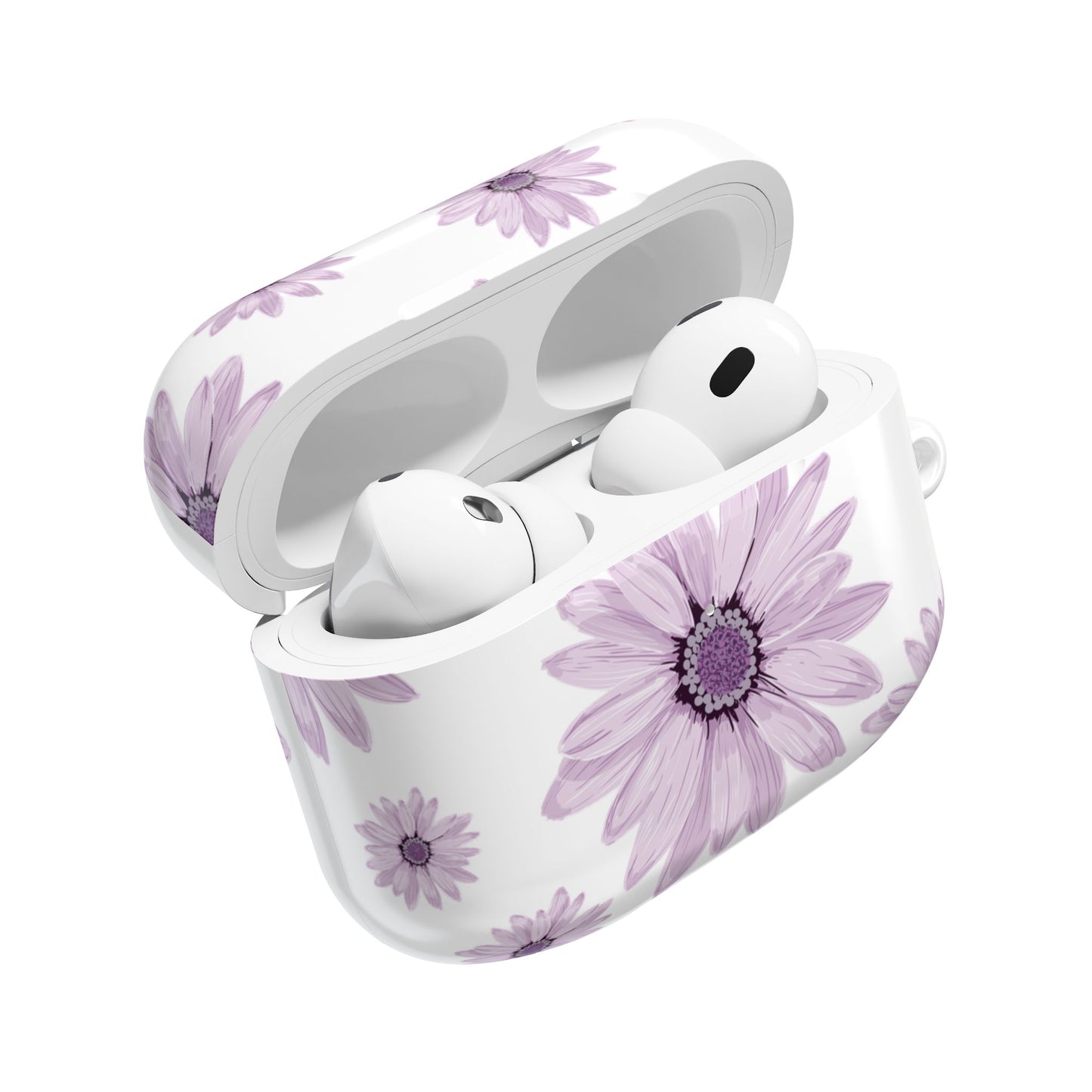 Chic Floral AirPod Cases, Stylish Accessories, Flower Pattern, Gifts for Her, Trendy Tech, Aesthetic Earbud Covers
