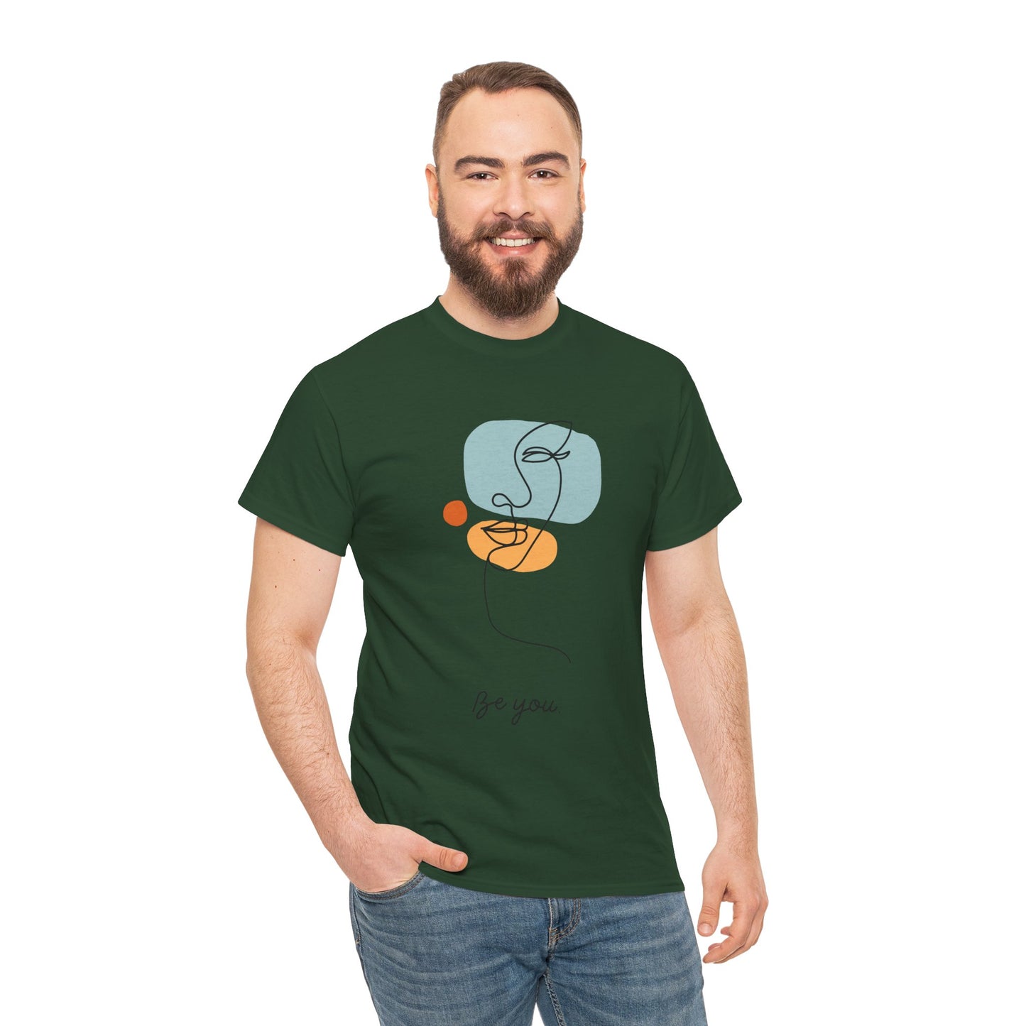 Minimalist Be You Tee, Unisex Cotton T-Shirt, Inspirational Graphic Tee, Gift for Friends, Casual Everyday Wear, Self-Love Apparel