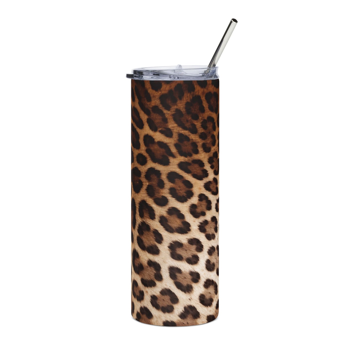 Leopard Print 20oz Stainless Tumbler — Slim Insulated Travel Cup