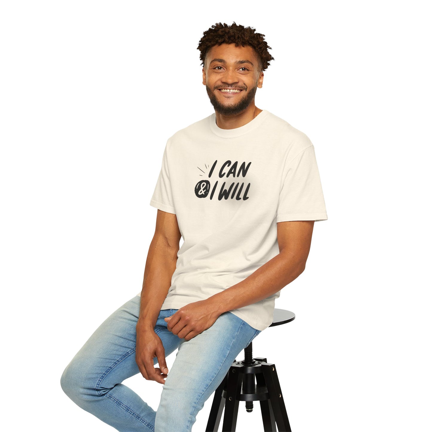 Motivational T-Shirt - Unisex Garment-Dyed Tee, Inspiring Quote, Gift for Friends, Workout Gear, Positive Affirmation Apparel