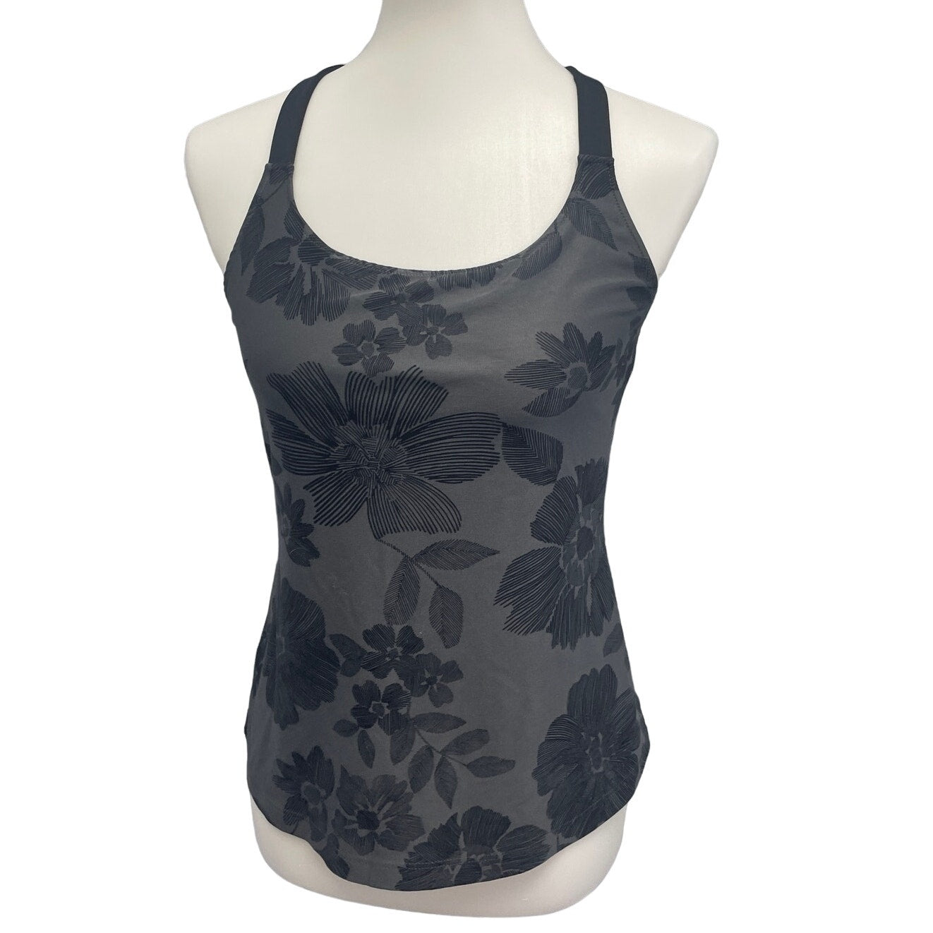 New Balance Womens Medium Racerback 100% Polyester Athletic Tank Top w Shelf Bra