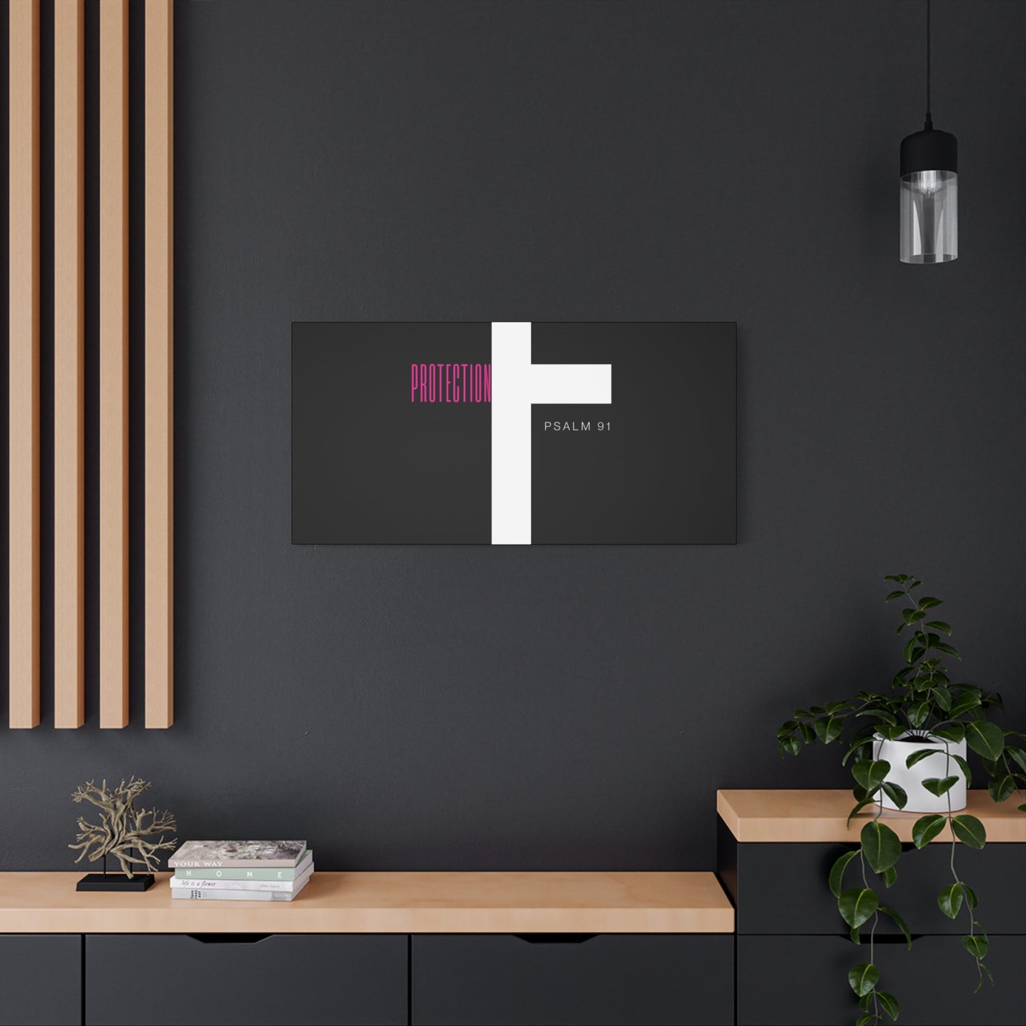 Faith-Inspired Canvas Print - Psalm 91, Home Decor, Wall Art, Christian Gift, Inspirational Decoration