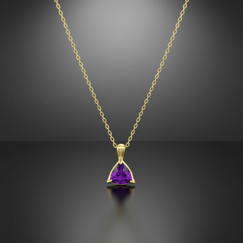 "Infinity" Trilliant Cut Small Cremation Pendant 8mm