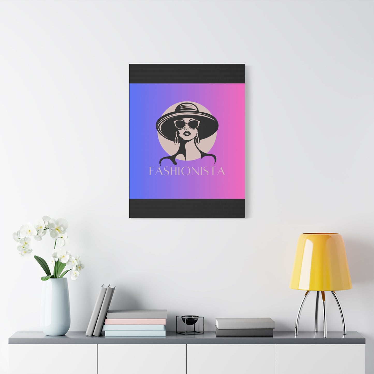 Fashionista Matte Canvas Wall Art, chic home decor, stylish gift for fashion lovers, wall decor, modern art piece, unique artwork