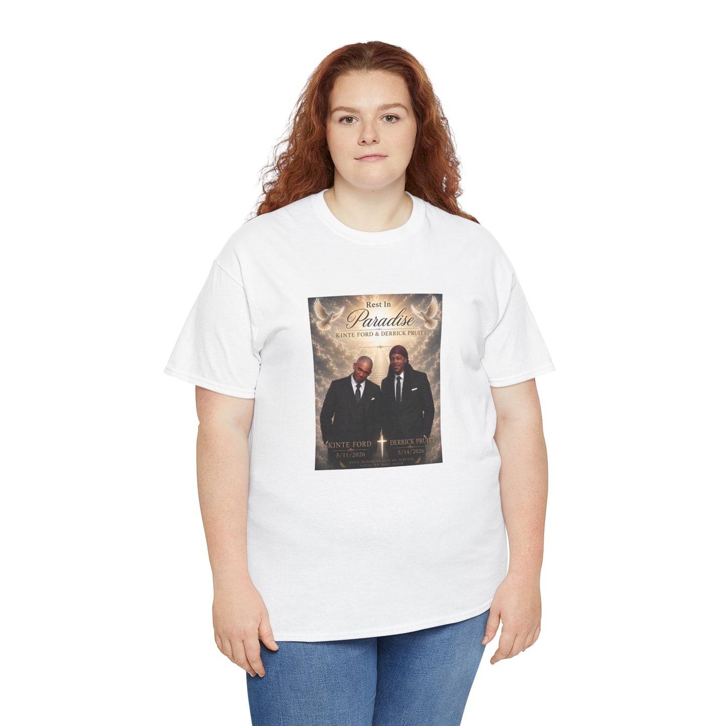 Memorial Tribute Tee — "Rest in Paradise" Funeral Remembrance Shirt