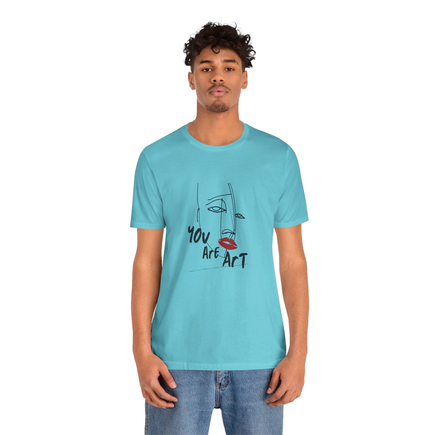 Artistic Expression Unisex Tee - You Are Art, Creative Gift, Casual Wear, Modern Design, Art Lover's Shirt