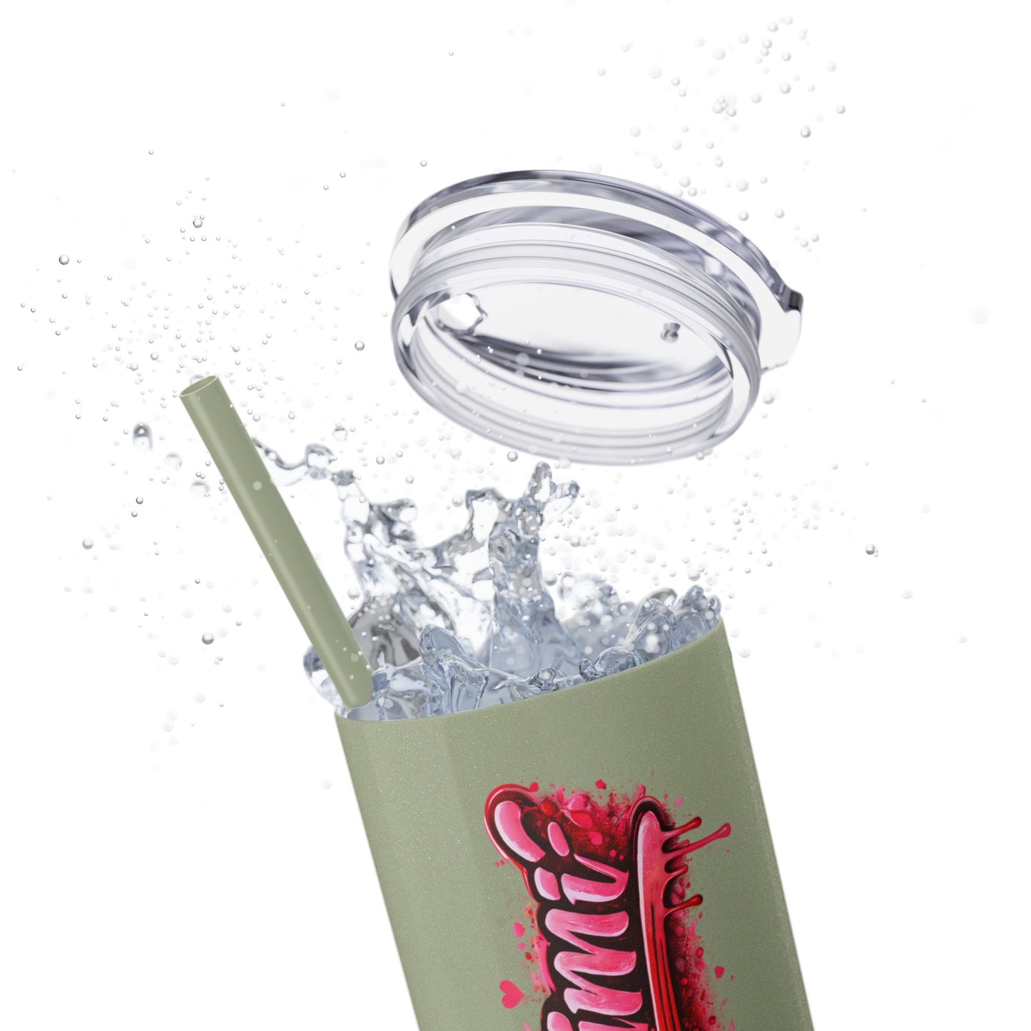 Skinny Tumbler – 'Lake & Lemons' Red Script 20oz Insulated Straw Tumbler