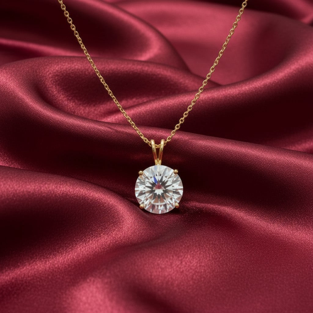 "Circle of Life" Round Portuguese Cut Cremation Pendant Large 15mm