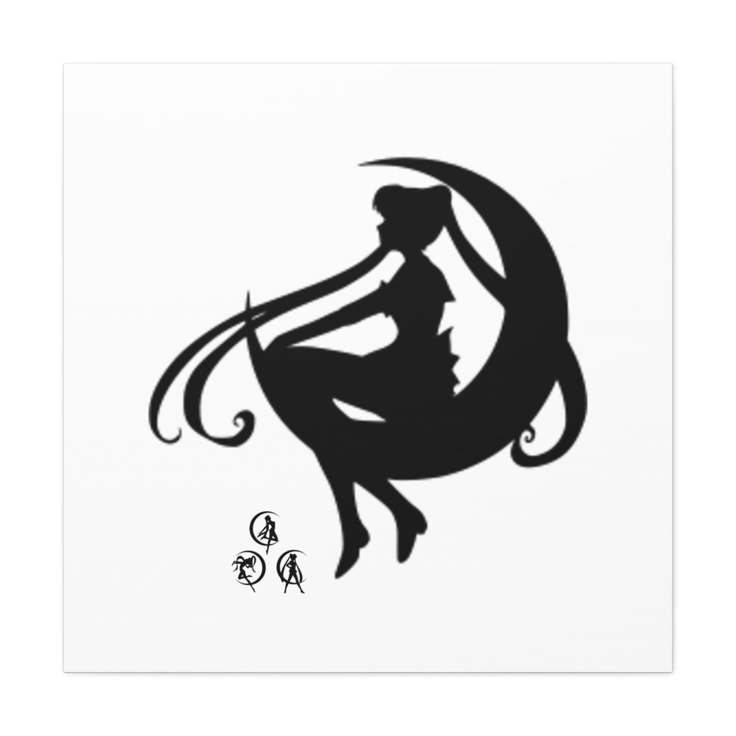 Moonlit Goddess Canvas Art, Modern Wall Decor, Fantasy Home Decor, Boho Aesthetic, Gift for Art Lovers