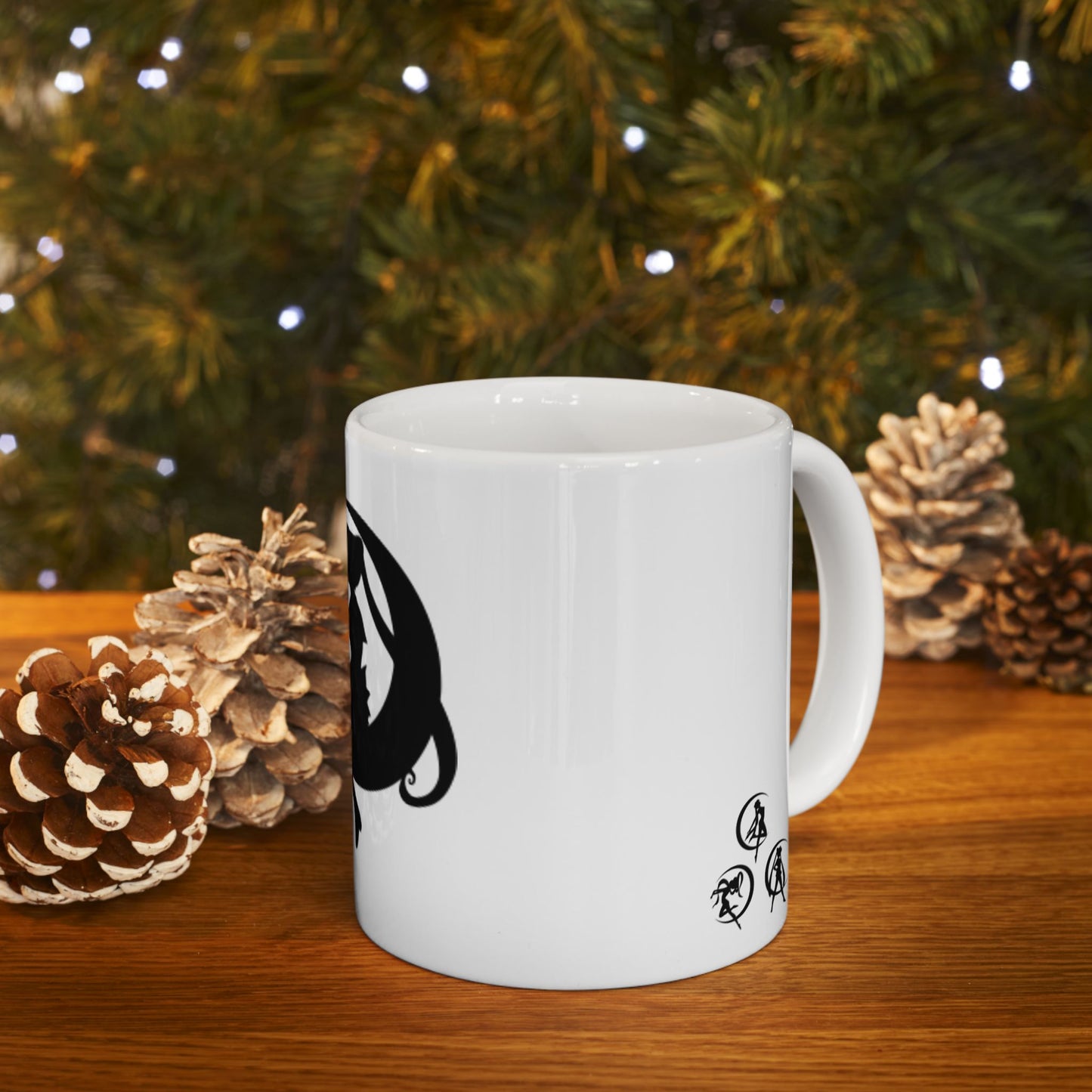 Elegant Fairy Silhouette Ceramic Mug | Enchanting Anime Coffee Cup, Magical Gift, Fantasy Lover, Home Decor, Birthday Present