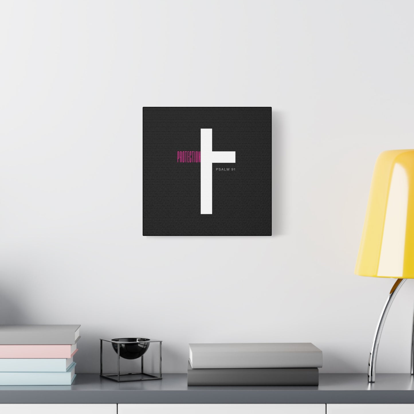 Faith-Inspired Canvas Print - Psalm 91, Home Decor, Wall Art, Christian Gift, Inspirational Decoration