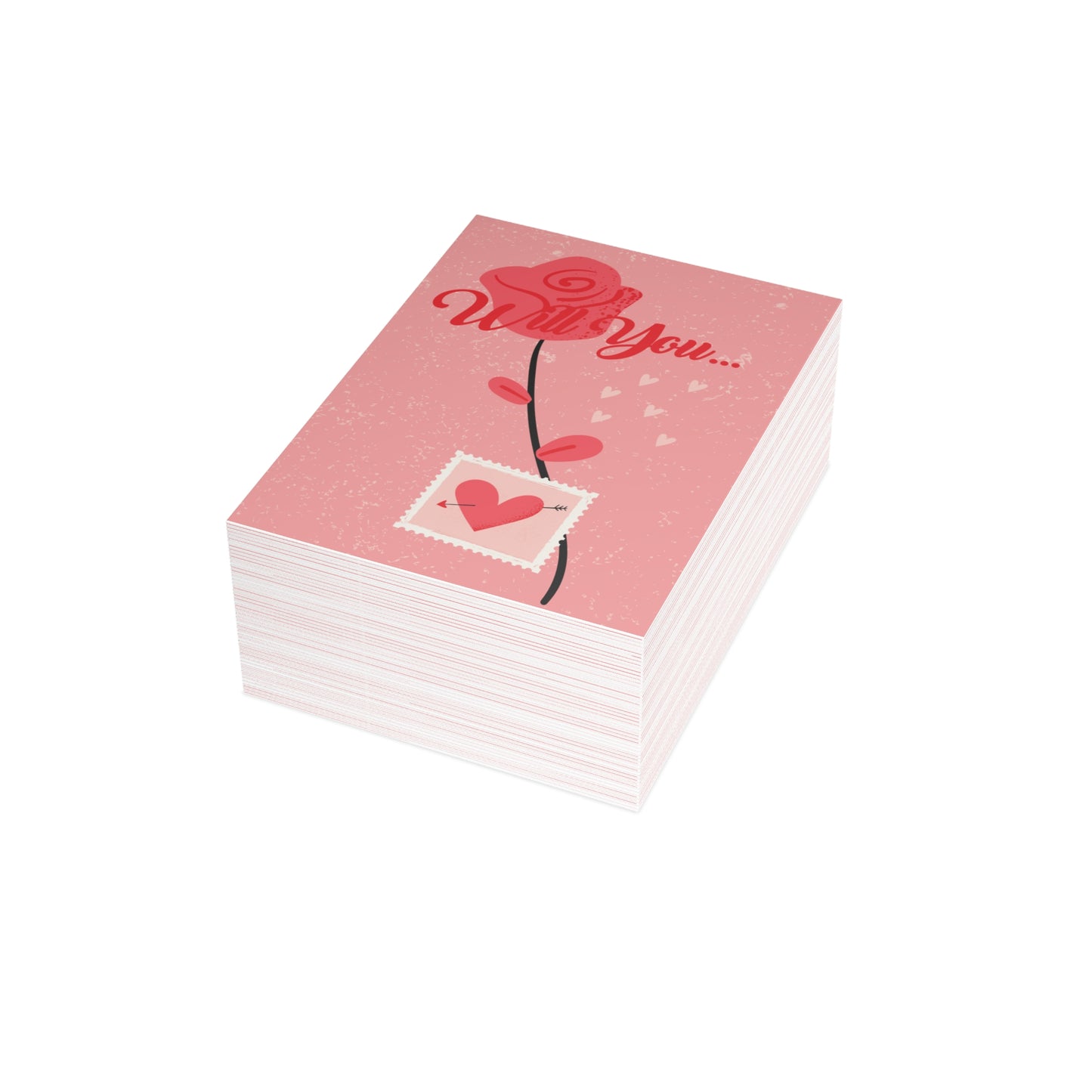 Romantic Greeting Cards, Valentine's Day Cards, Love Note Cards, Anniversary Cards, Elegant Card Set