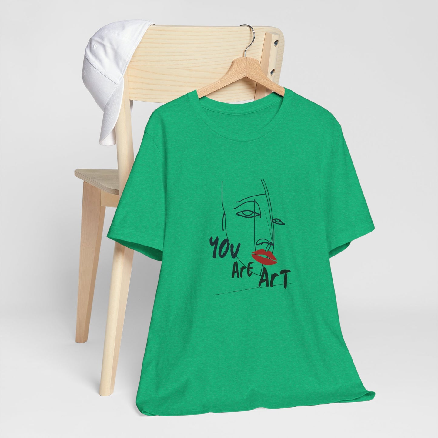 Artistic Expression Unisex Tee - You Are Art, Creative Gift, Casual Wear, Modern Design, Art Lover's Shirt